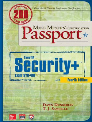 cover image of Mike Meyers' CompTIA Security+ Certification Passport  (Exam SY0-401)